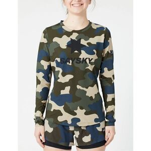 Saysky Women’s Camo Blaze Long Sleeve Woodland Camo Size large NWT